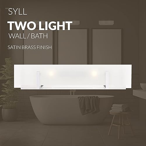 Miniatura 5 de Generation Lighting 4430802-05 - Lámpara de pared para baño de 2 luces (cromada) 4430802-05  Lámpara de baño para decoración del hogar  La lámpara