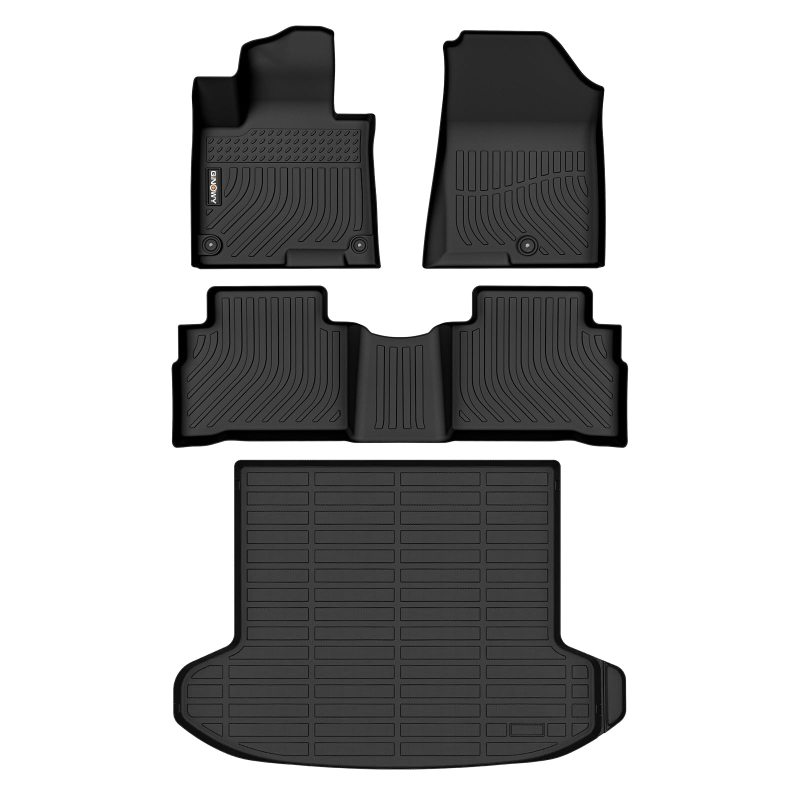 GINOWY®- Floor Mats & Cargo Liner for Kia Sportage 2023 2024?TPE All Weather Protection Sportage Car Mats | Anti-Slip Trunk Mat | Waterproof