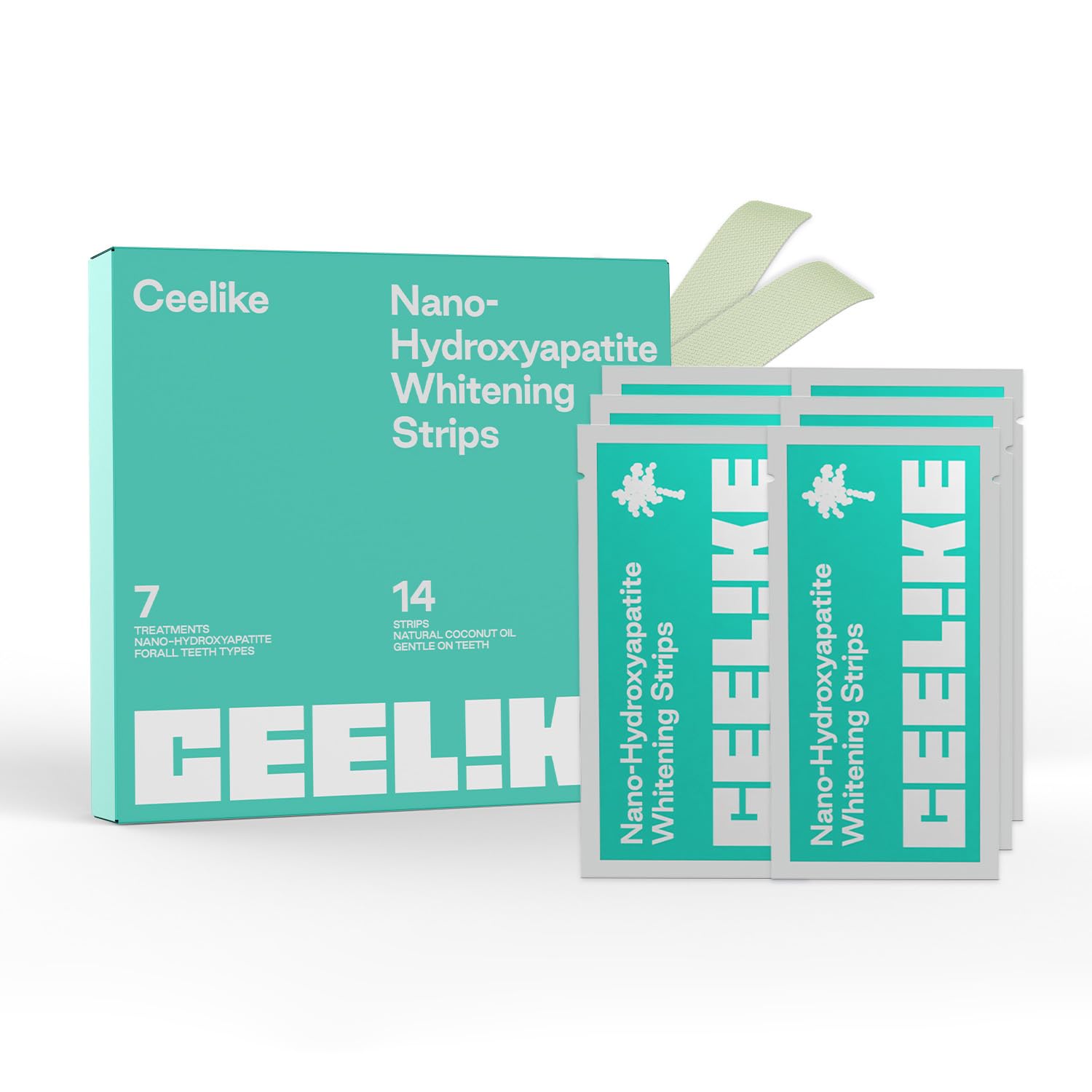 Teeth Whitening Strips Reveal a Brighter Smile Strengthen Enamel with Hydroxyapatite Remove Stains Naturally with Pineapple Bromelain Enjoy