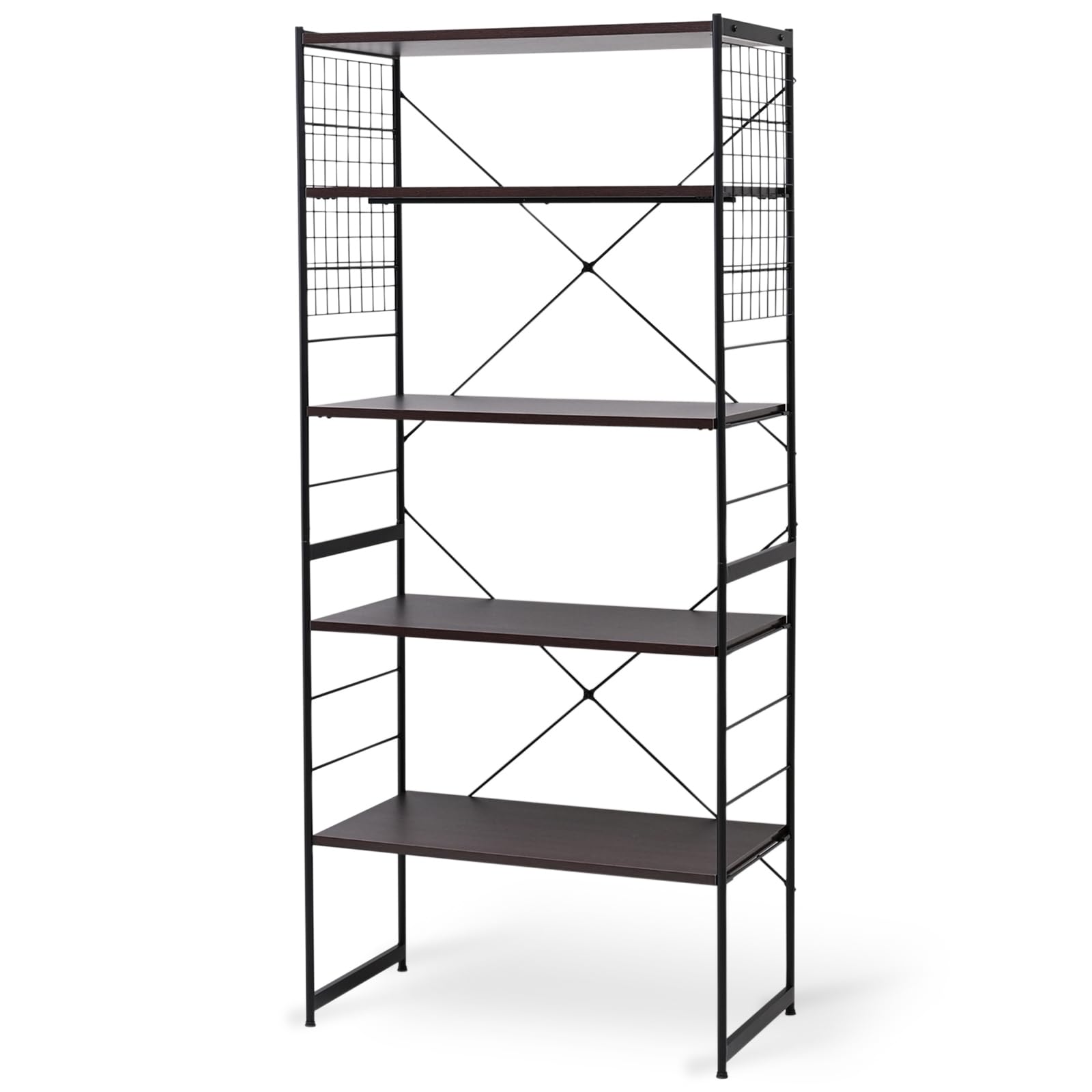 オープンラック ブラック 5段