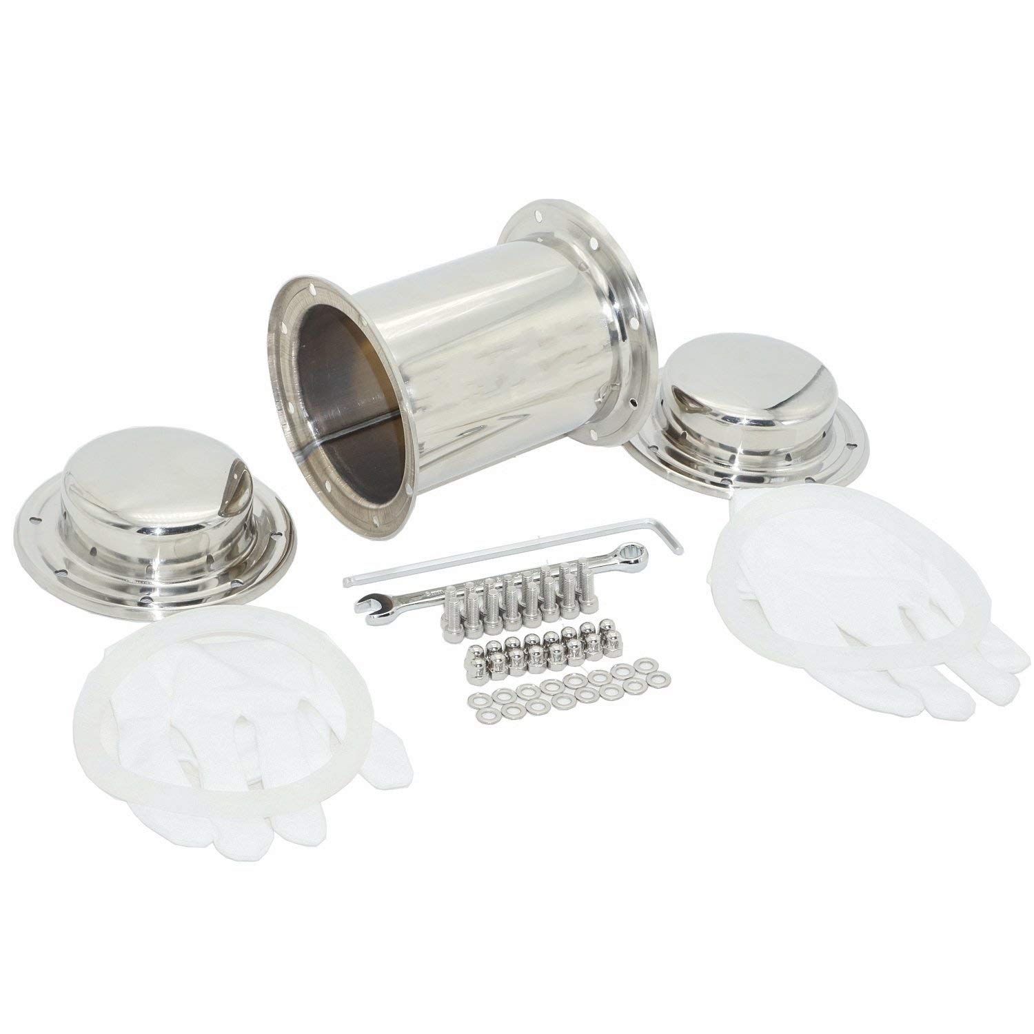 Contenedor de cápsulas de tiempo de acero inoxidable con cierre duradero, anticorrosión y resistente al agua, para regalo futuro, 34 cm