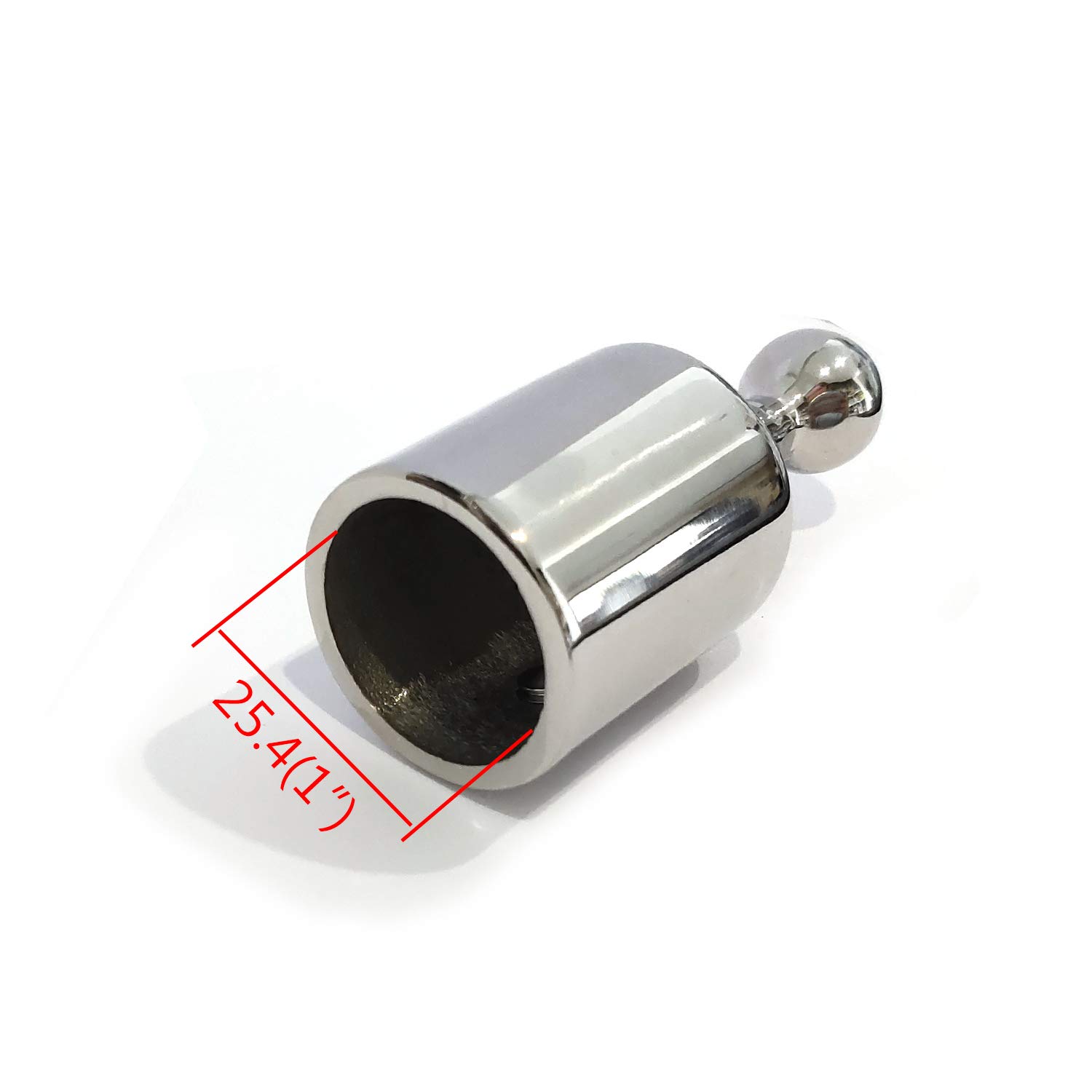 Easnea 316 RVS Boot Bimini Tops/Hand Rail Fittings Opvouwbare Swivel Tube Connector 20/22/26mm - 22mm