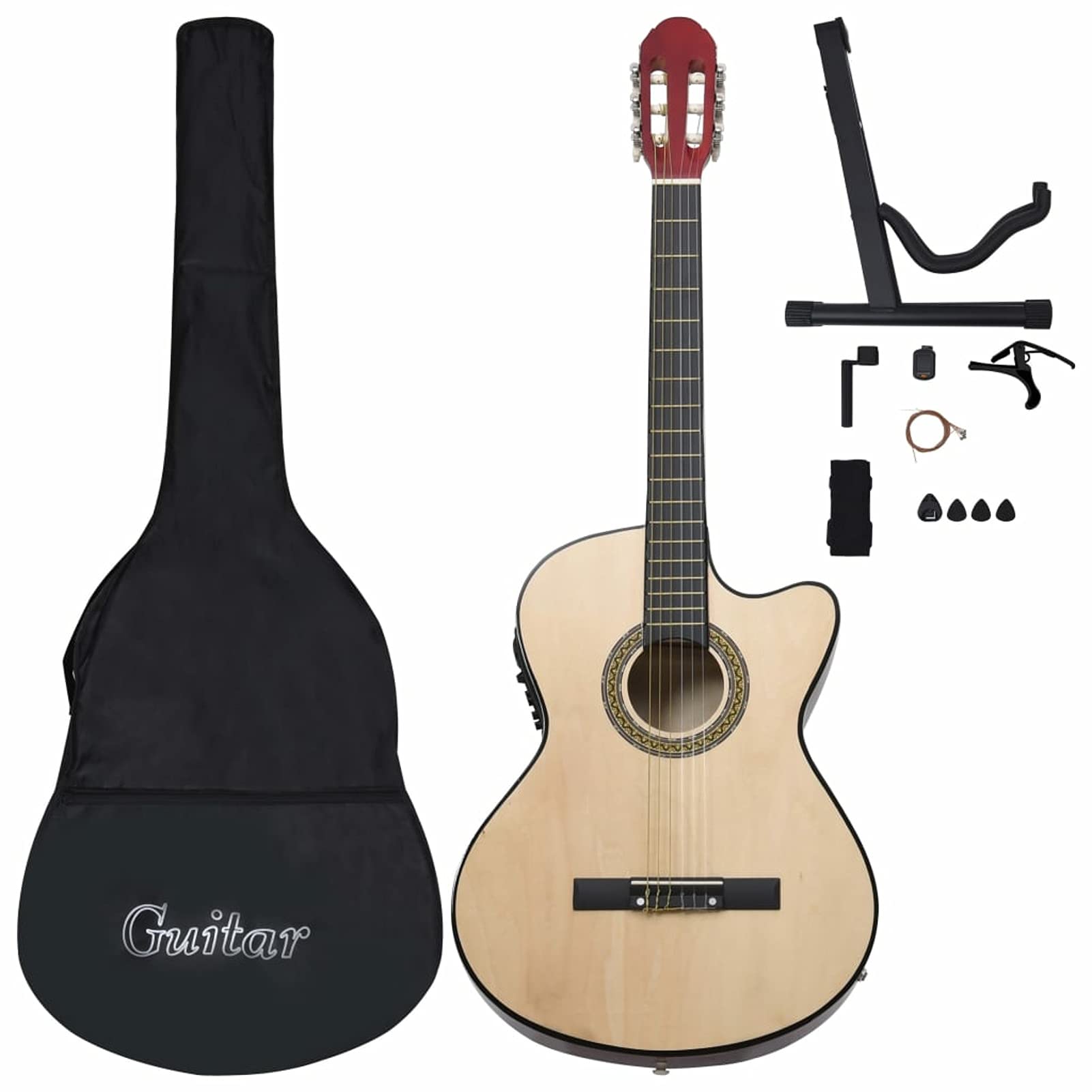Gecheer Set Chitarra Western 12 pz con Equalizzatore e 6 Corde