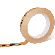 Thank You Tape, Designer Brown Sealing Tape for Small Business, Stick Shopping Bag or Box of Bakes, Coffees, Gifts, Newspapers, Flower Arrangements and Takeout, Handmade