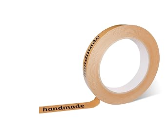Thank You Tape, Designer Brown Sealing Tape for Small Business, Stick Shopping Bag or Box of Bakes, Coffees, Gifts, Newspapers, Flower Arrangements and Takeout, Handmade