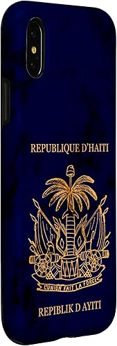 Vista 9 de iPhone 13 Pro Haití, haitiano, pasaporte de Haití, bandera de Haití. Funda