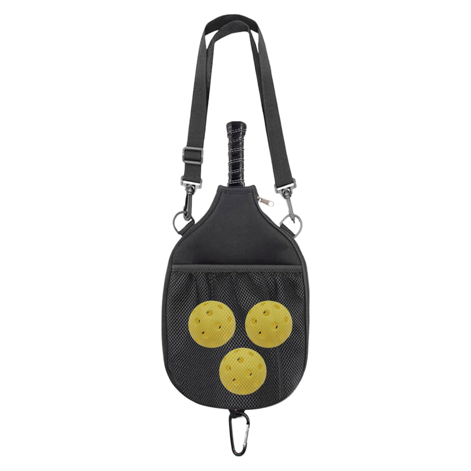 Tktouci Pickle Ball Paddle Case,Pickle Ball Tote Bag for Women Men - Waterproof Sports Backpack with Zipper for Players Coaches Beginners Training Fitness