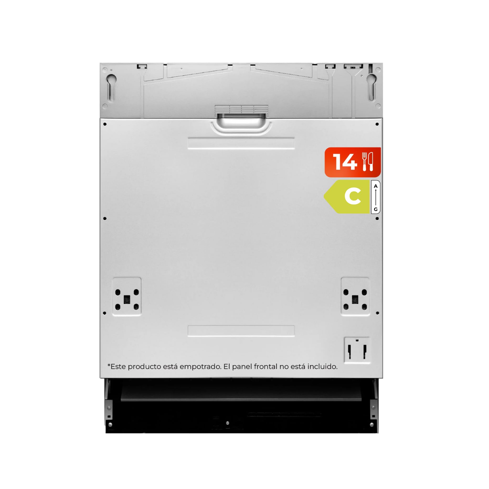 EVVO Lavastoviglie Integrabile Di.2 PRO, 60 cm, Capacità 14 Posate, Indicatore luminoso fine programma, Programma Rapido 30 Minuti, 8 Programmi, Vassoio Superiore Regolabile, Programma Medio Carico