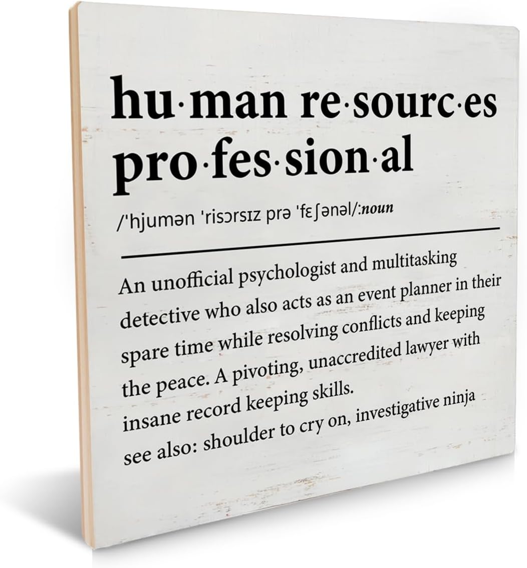 Human Resources Gifts Funny HR Gift Wooden Sign Human