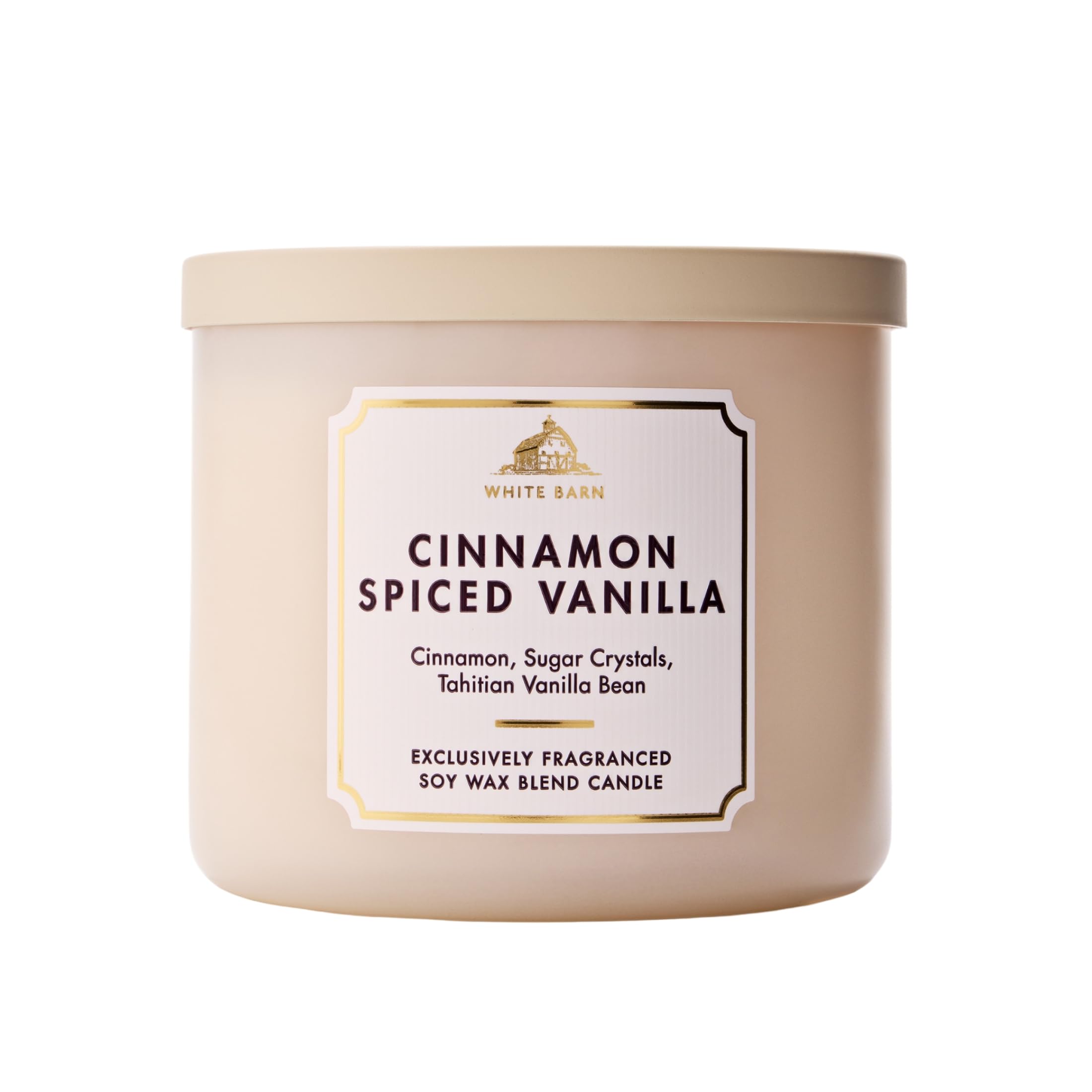 Bath &amp; Body Works 3-Wick Candle, Cinnamon Spiced Vanilla Scent
