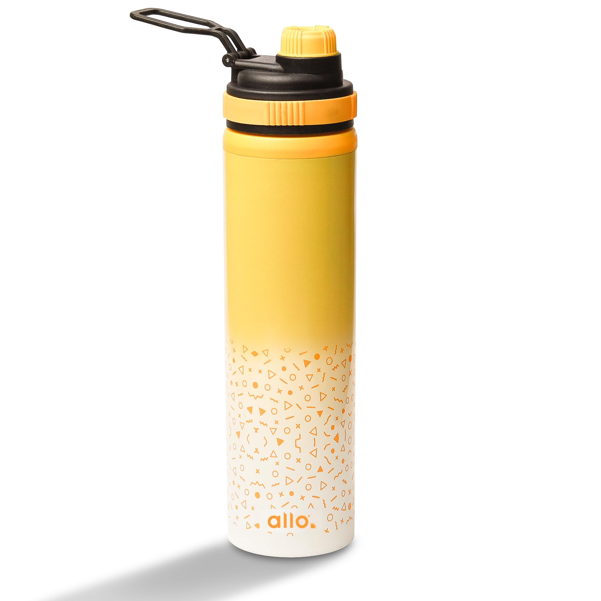 Allo Steel Water Bottles Stainless Steel Sipper Water Bottle for adults, kids 800 ml Water Bottles for School, Office, Sports, Gym 800 ml Water Bottle for Men and women, Yellow White 800ml (B0DF7ZP4H7) Amazon Price History, Amazon Price Tracker