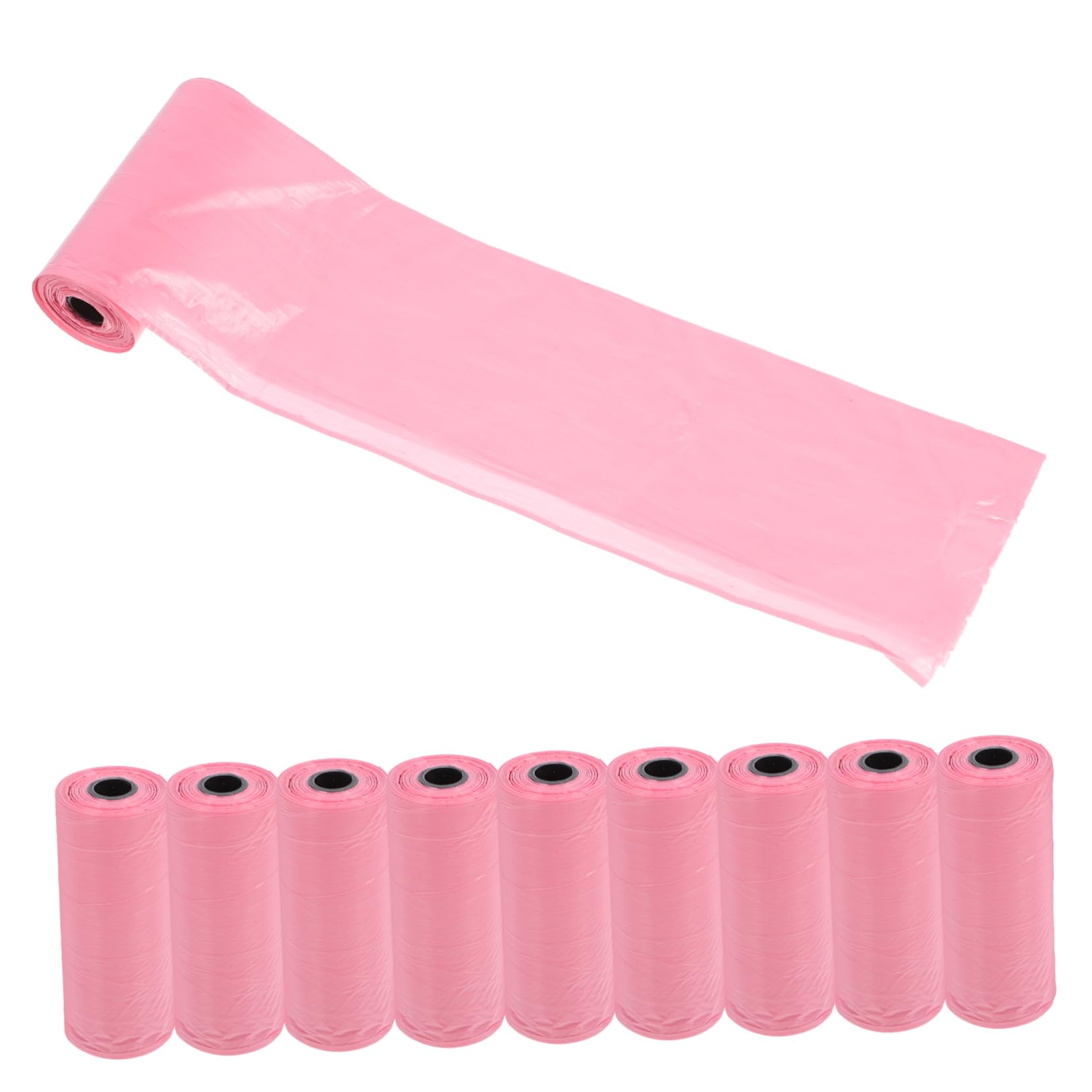 Gogogmee 10 Rolls Trash Bag Garbage Rubbish Bag Disposal Black Bin Bags Black Garbage Bags Poop Bags Garbage Bags for Kitchen Stuff Blw Supplies for Drawstring Waste Bag Pe