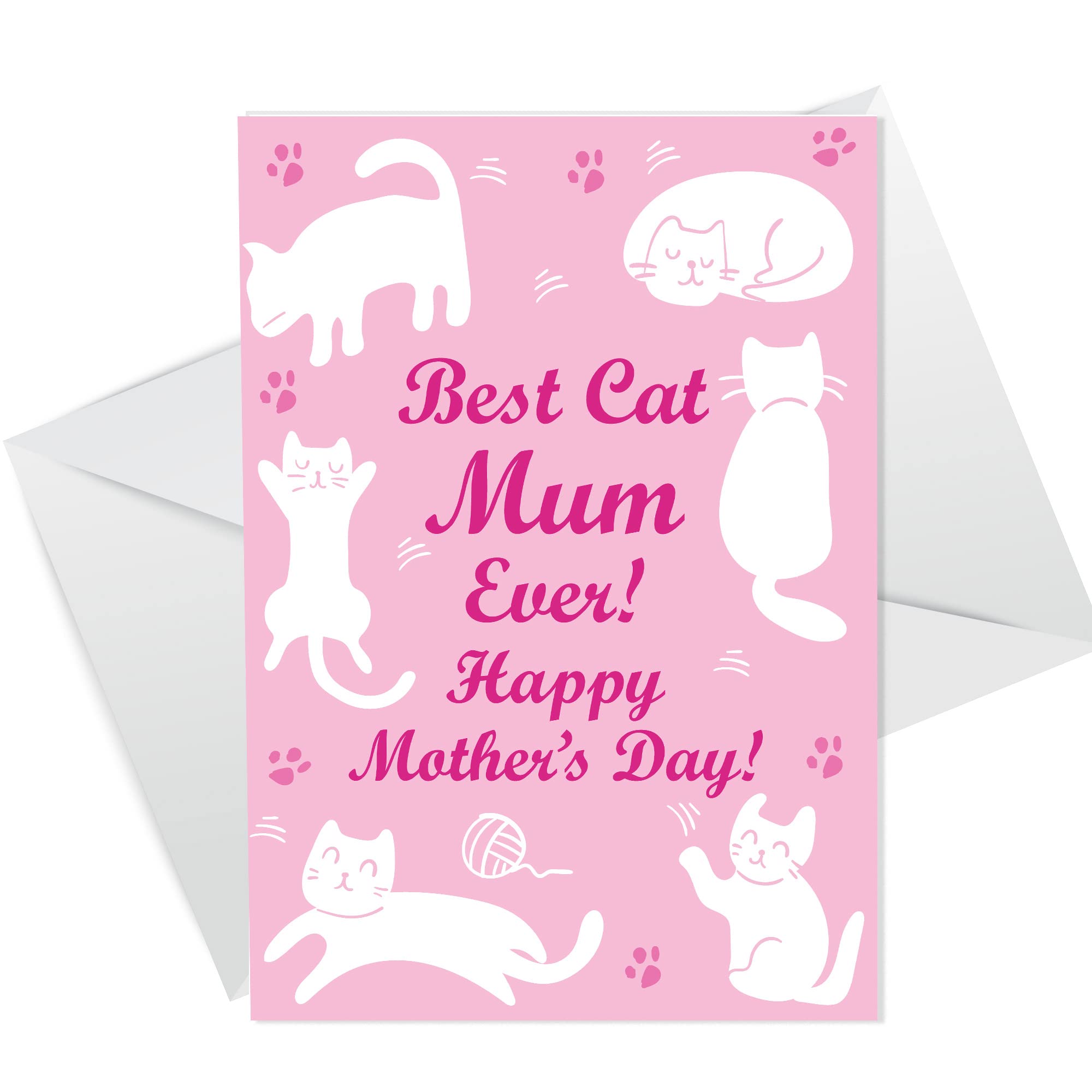 Mothers Day Card From The Cat Funny Joke Card From Pet Cat Lover Card