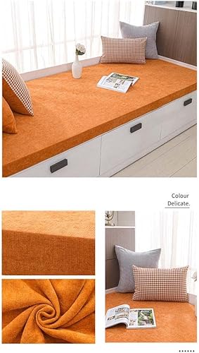 Miniatura 3 de YURRO Cojín cómodo para banco de ventana con lazos, 1"2"3" de grosor, muebles de jardín personalizados para patio, sillas de comedor, almohadilla