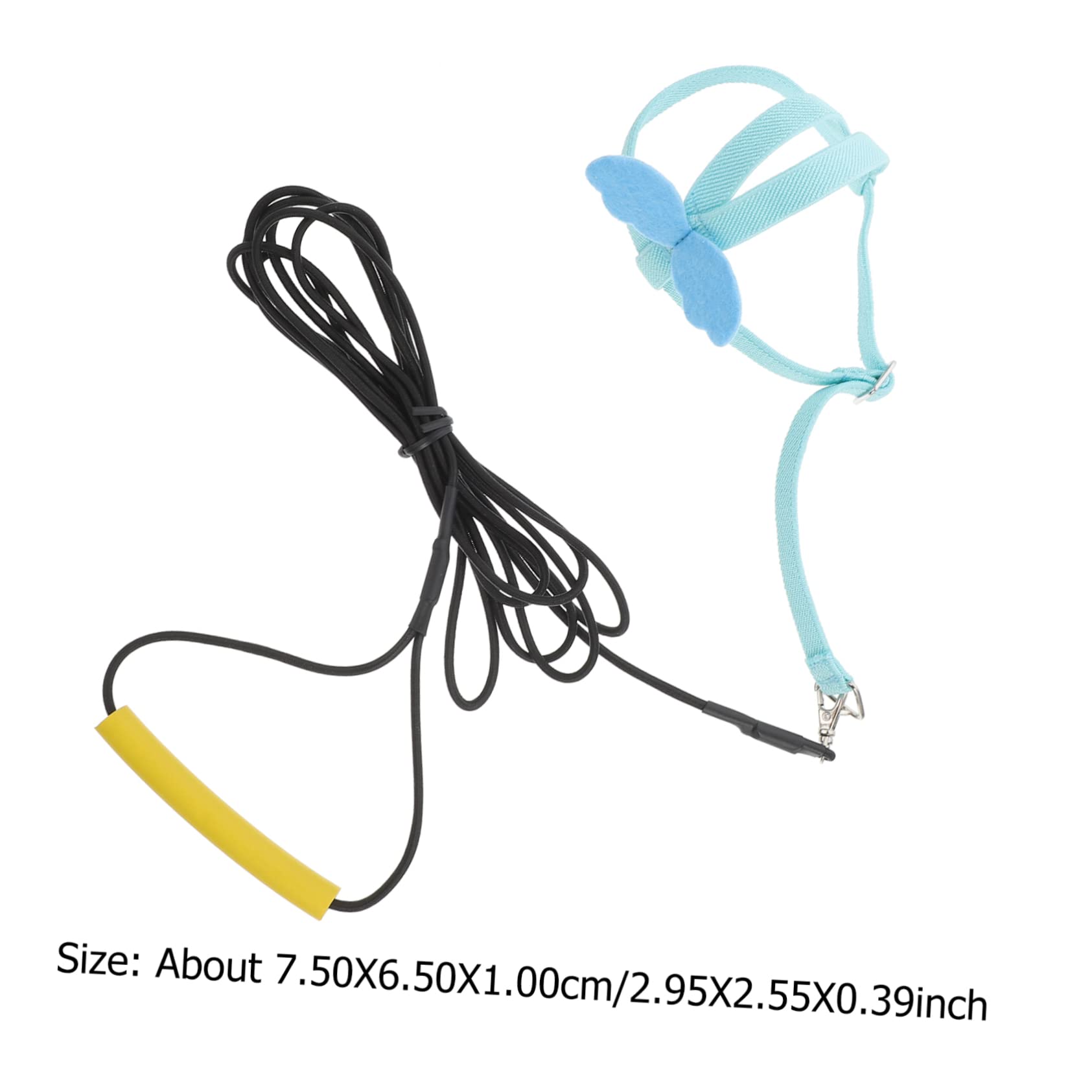 Toddmomy 1Pc Adjustable Bird Harness for Outdoor Flying Lightweight Parrot Leash with Bright Colors for Cockatoos and Cockatiels for Safe Bird Activities and Training