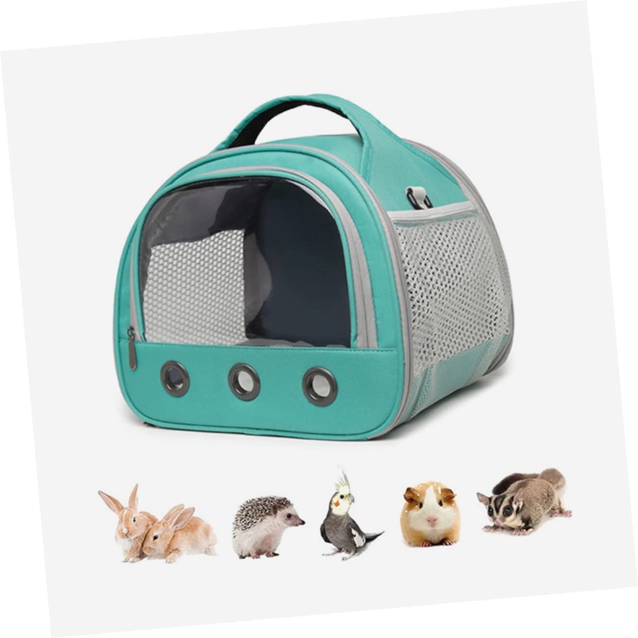 Borsa Trasportino Per Criceti e Piccoli Animali Zaino Traspirante Con Finestra Trasparente Per Viaggi e Attività All Aperto Perfetta Per Criceti Porcellini e Ricci