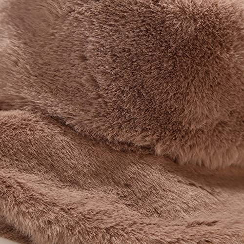 Umeepar Winter Faux Fur Fuzzy Bucket Hat Fluffy Warm Hat For Women Men thumb #3