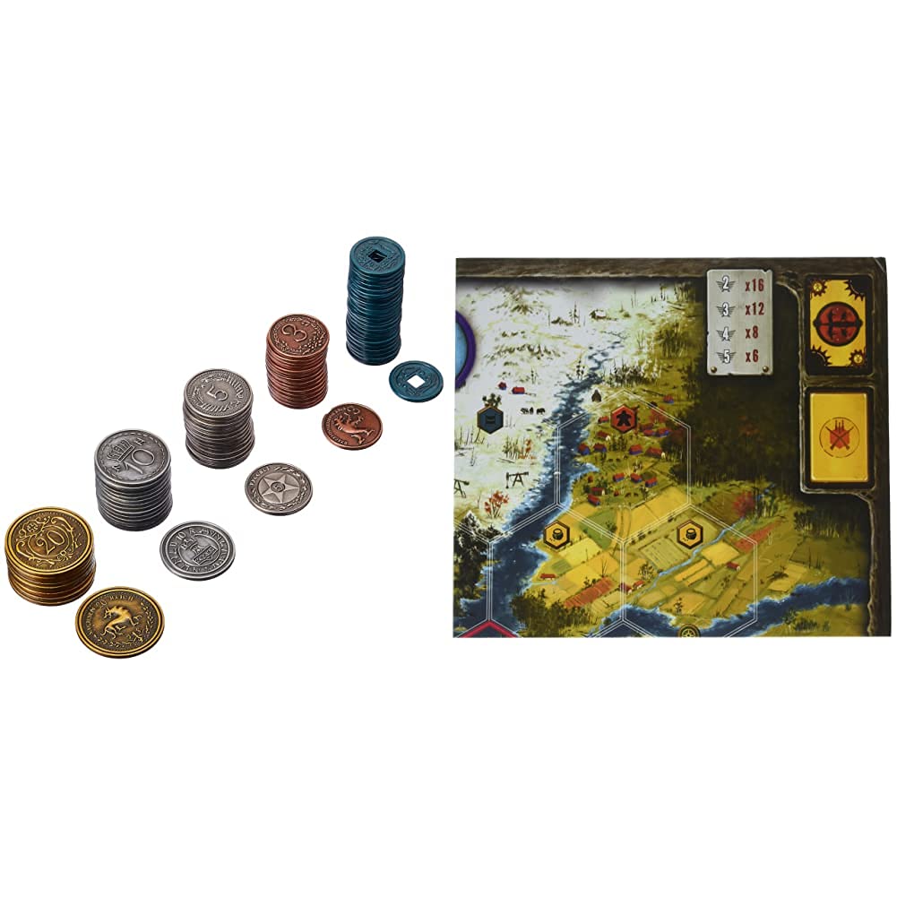 Amazon.com: Stonemaier Games Scythe Metal Coins Board Game Addon, Accessory  & Scythe: Board Extension : Toys & Games