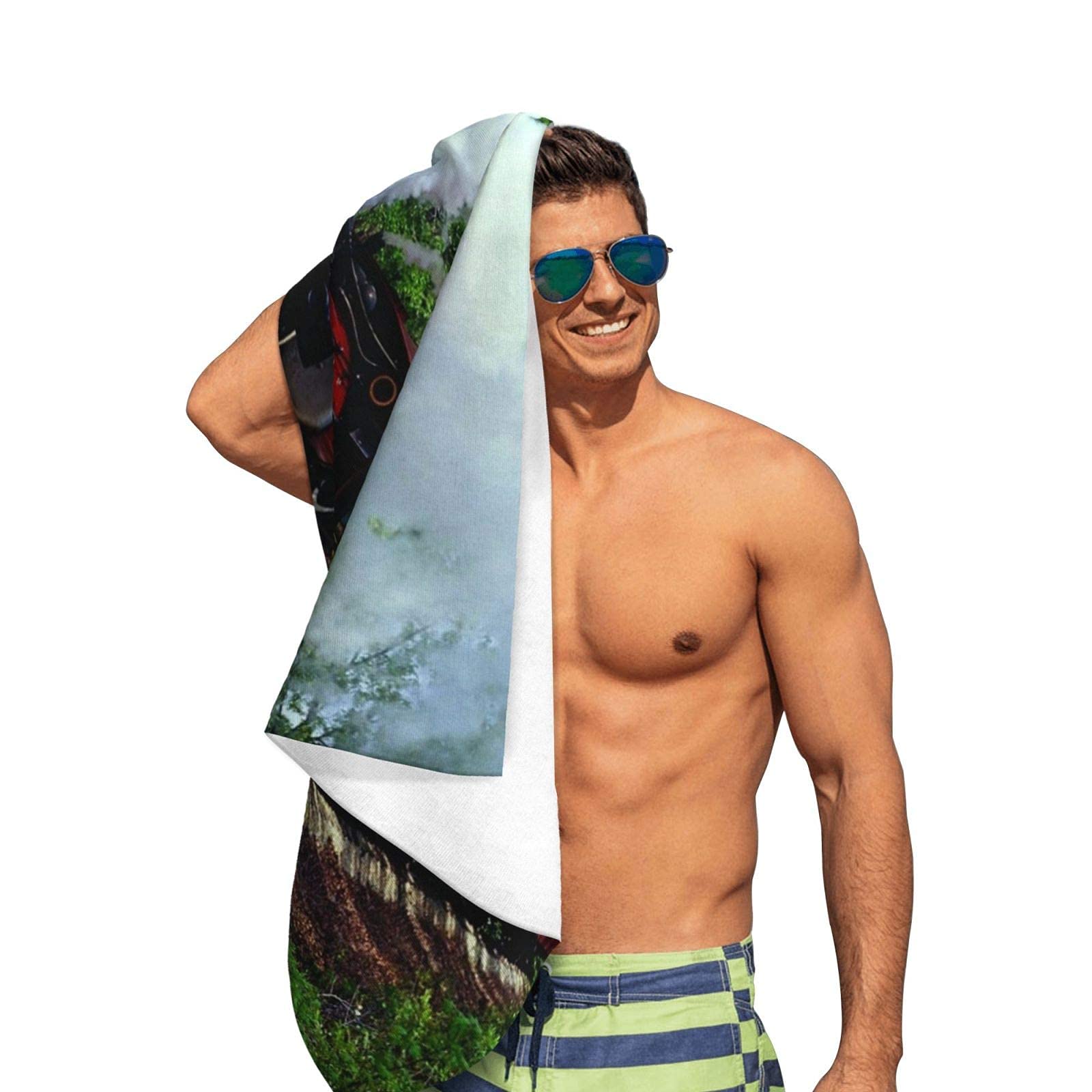 Telo Mare Microfibra Sugar Skull 80x130 Cm - Asciugamano Da Spiaggia Morbido E Assorbente Con Teschio Messicano - Leggero E Ad Asciugatura Rapida Per Viaggi