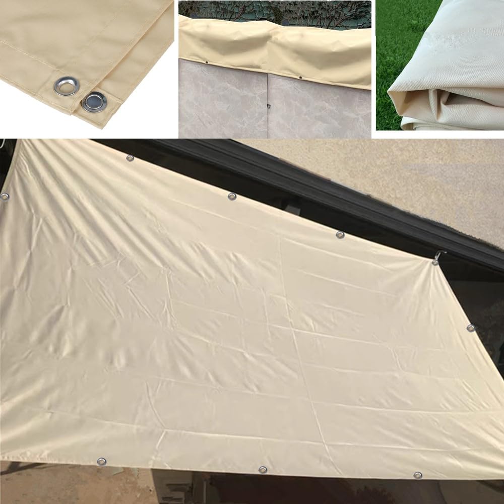 Sonnensegel 1x1m Wasserdicht Mit Ösen - Multi Farbe und Größe, Rechteckig, UV Schutz für Balkon, Terrasse, Garten