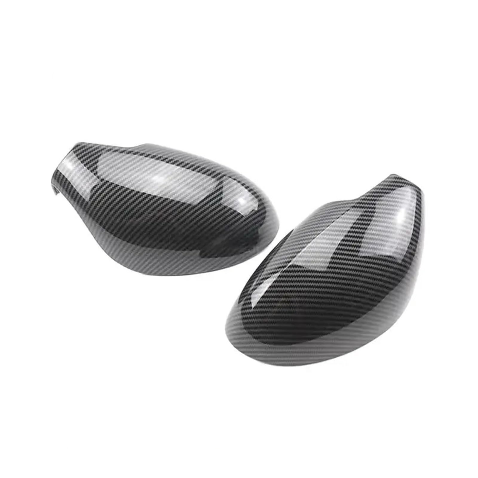 FVYRH 1 Pair Car Rearview Mirror Housing Rearview Door Wing Side Mirror Cover with Tool Compatible with SEAT Ibiza MK3 6L 2002-2008(Bright Black)