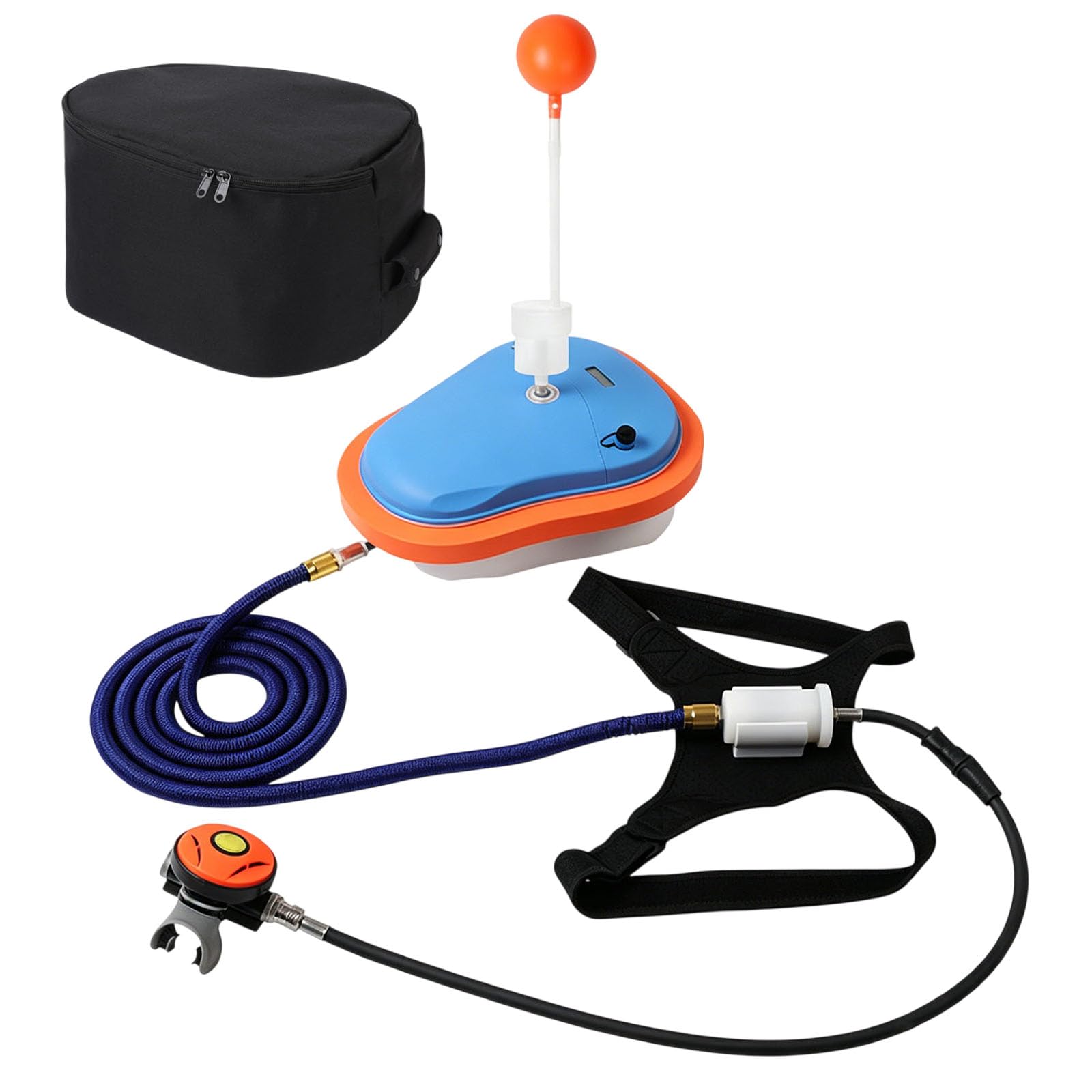 Enpvneer Scuba Diving System, Electric Diving Respirator, Rechargeable Tankless Dive System, with 29.5 ft Breathing Hose, 45 Min Usage Time, for Snorkeling, Underwater Breathing