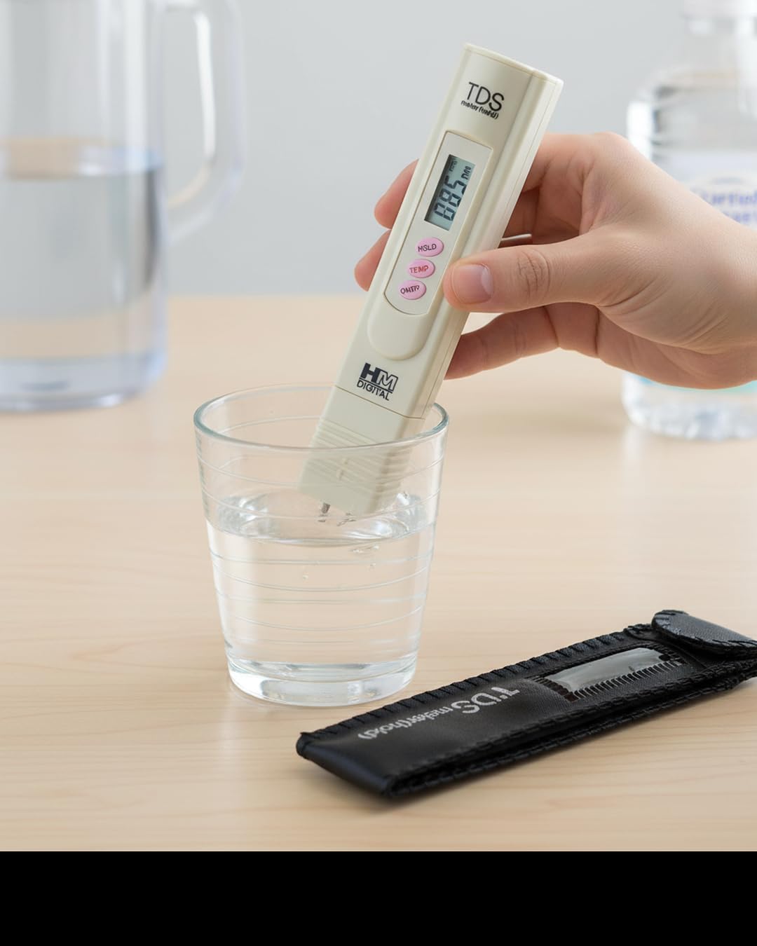 Digital TDS Meter Water Quality Tester, Portable, Splash Proof with Auto Shut-Off and Hold Function, 0-9990 PPM Range for Drinking Water, Purified Water, Spring Water and other use-image-35