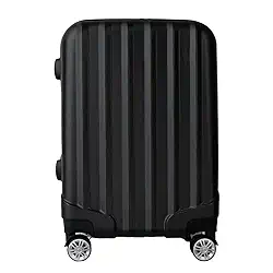 Mala de Viagem de Bordo Silent Noronha 10kg - Padrão ANAC | Rígida em ABS | 4 Rodas Duplas 360° | Cadeado Numérico Integrado | Leve e Resistente (Cor Preto)