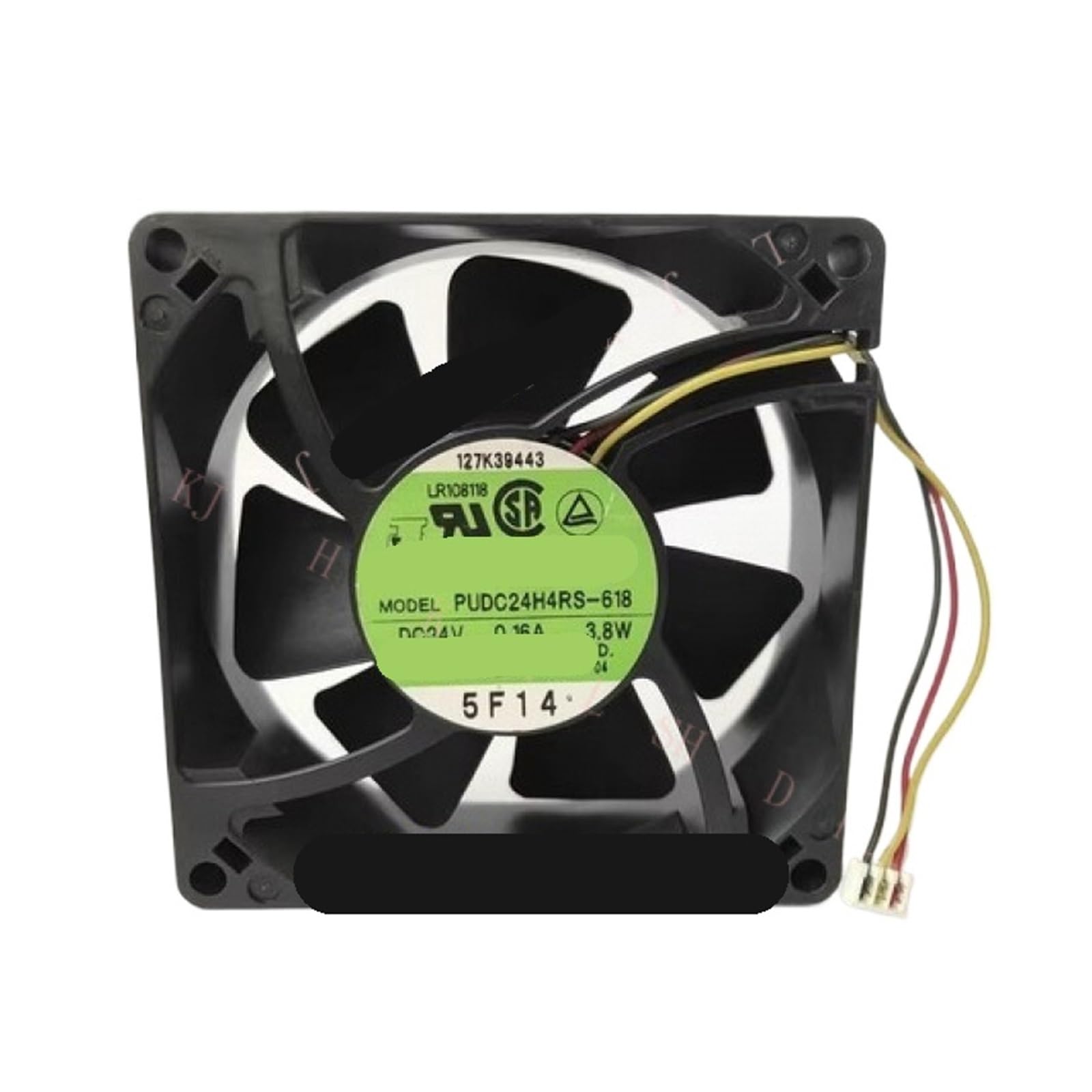 LWJYIPETZQ PUDC24H4RS-618 DC24V 0.16A 3.8W 8CM Cooling Fan