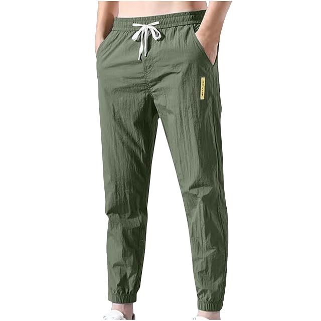 Pants for Men Straight Fit Jogger Pants Fashion Quick Dry Lightweight Workout Sweatpants Hiking Trousers