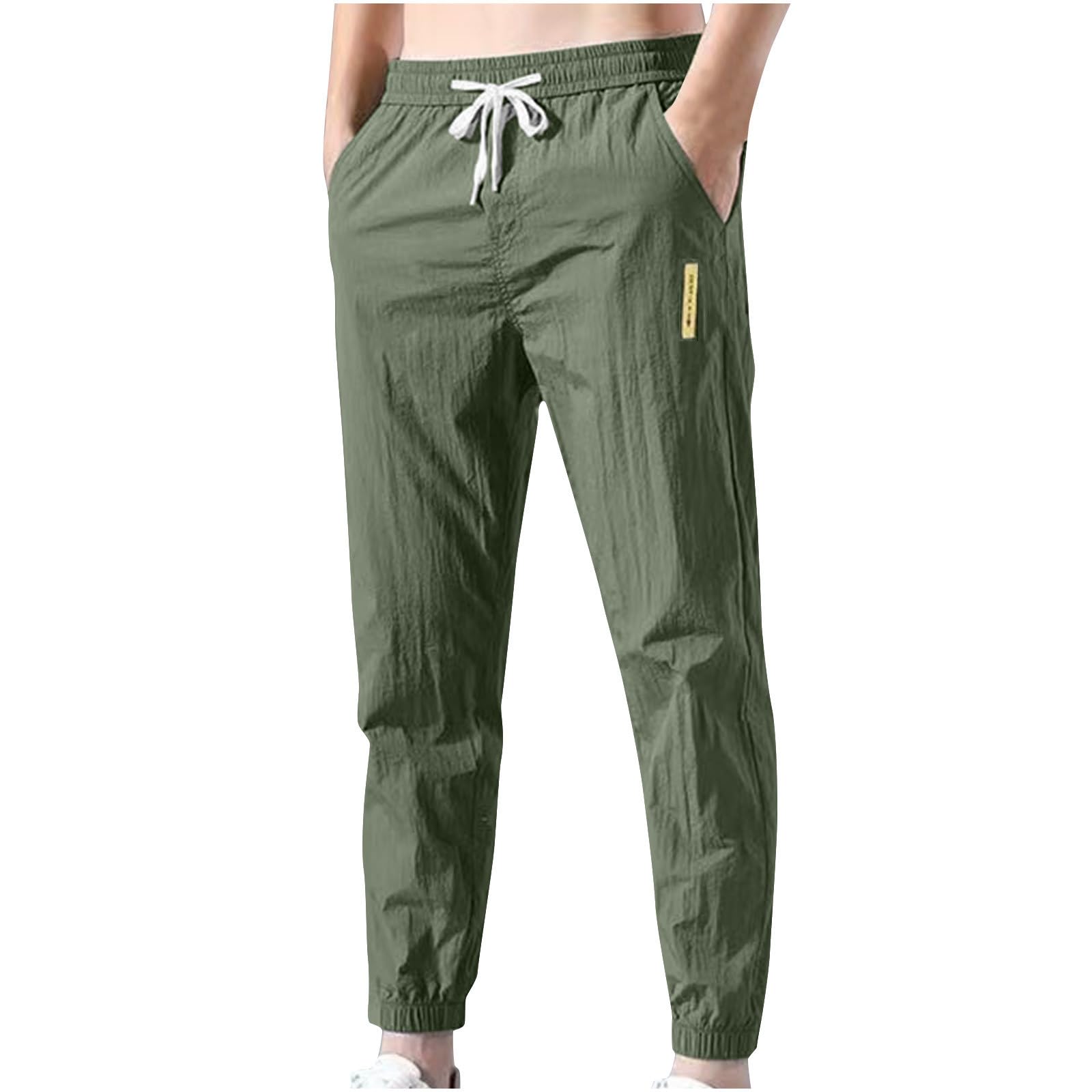 Pants for Men Straight Fit Jogger Pants Fashion Quick Dry Lightweight Workout Sweatpants Hiking Trousers