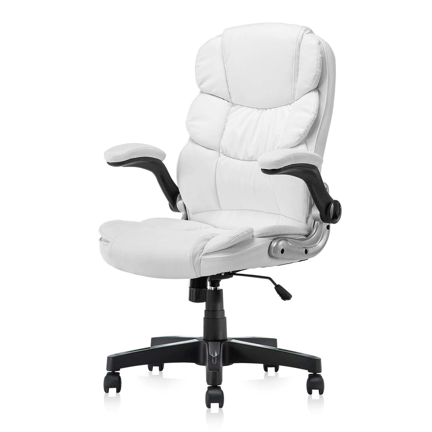 Buy Office Chair, High Back Premium PU Leather Office Computer Swivel