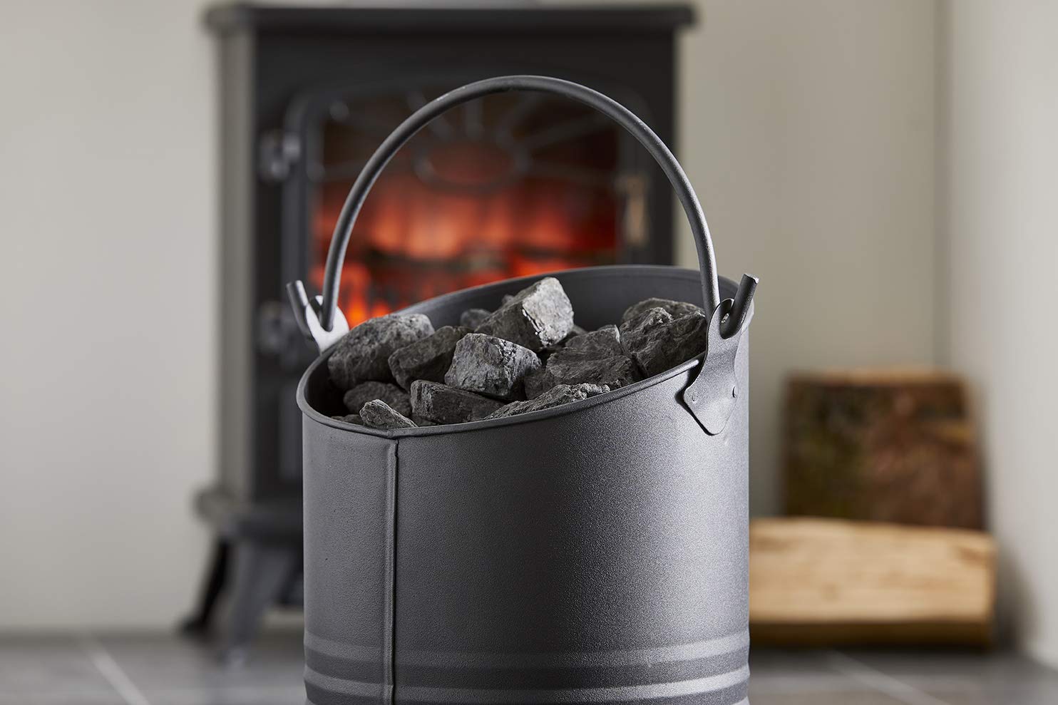 Coal13-Kohleneimer von Harewood Ellipse, Schwarz