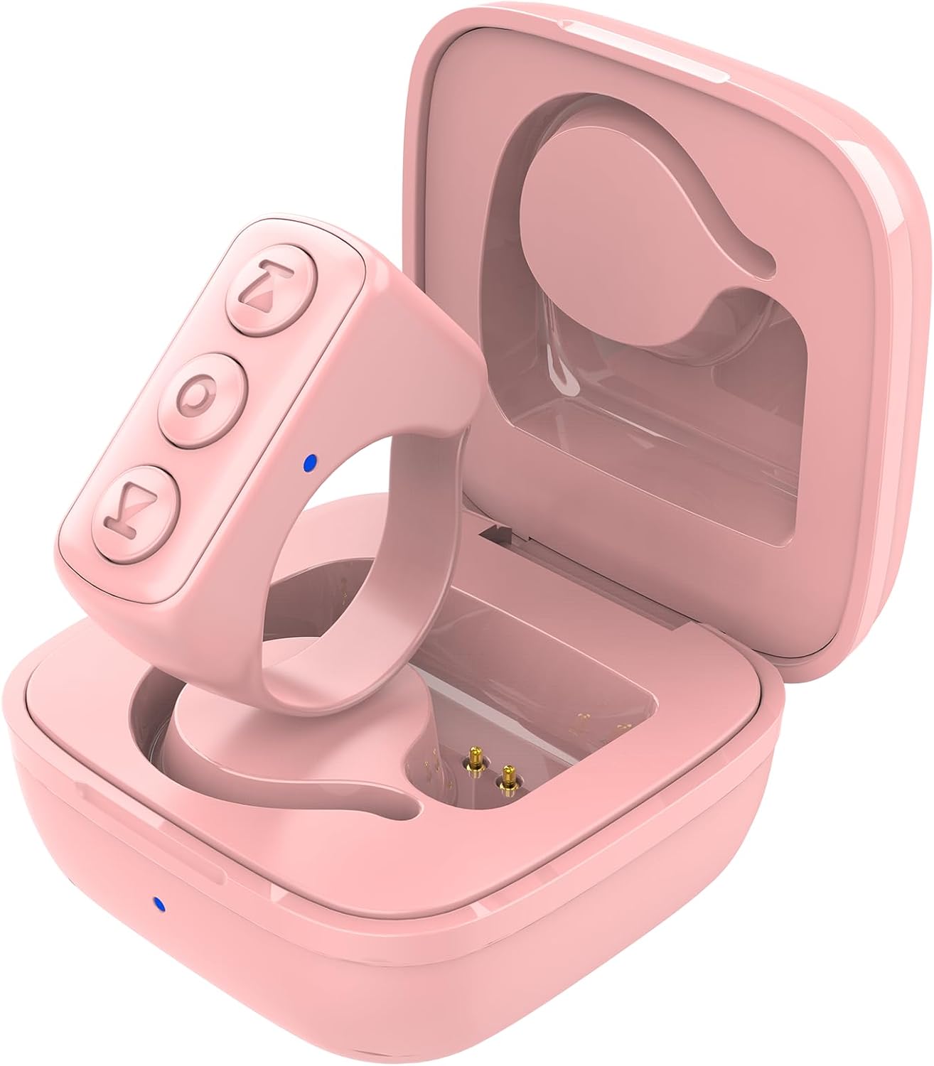 Tiktok Scrolling Ring for iPhone/Android,Bluetooth Page Turner for Kindle App,Remote Control for Camera/Video Recording/Music Player (Pink)