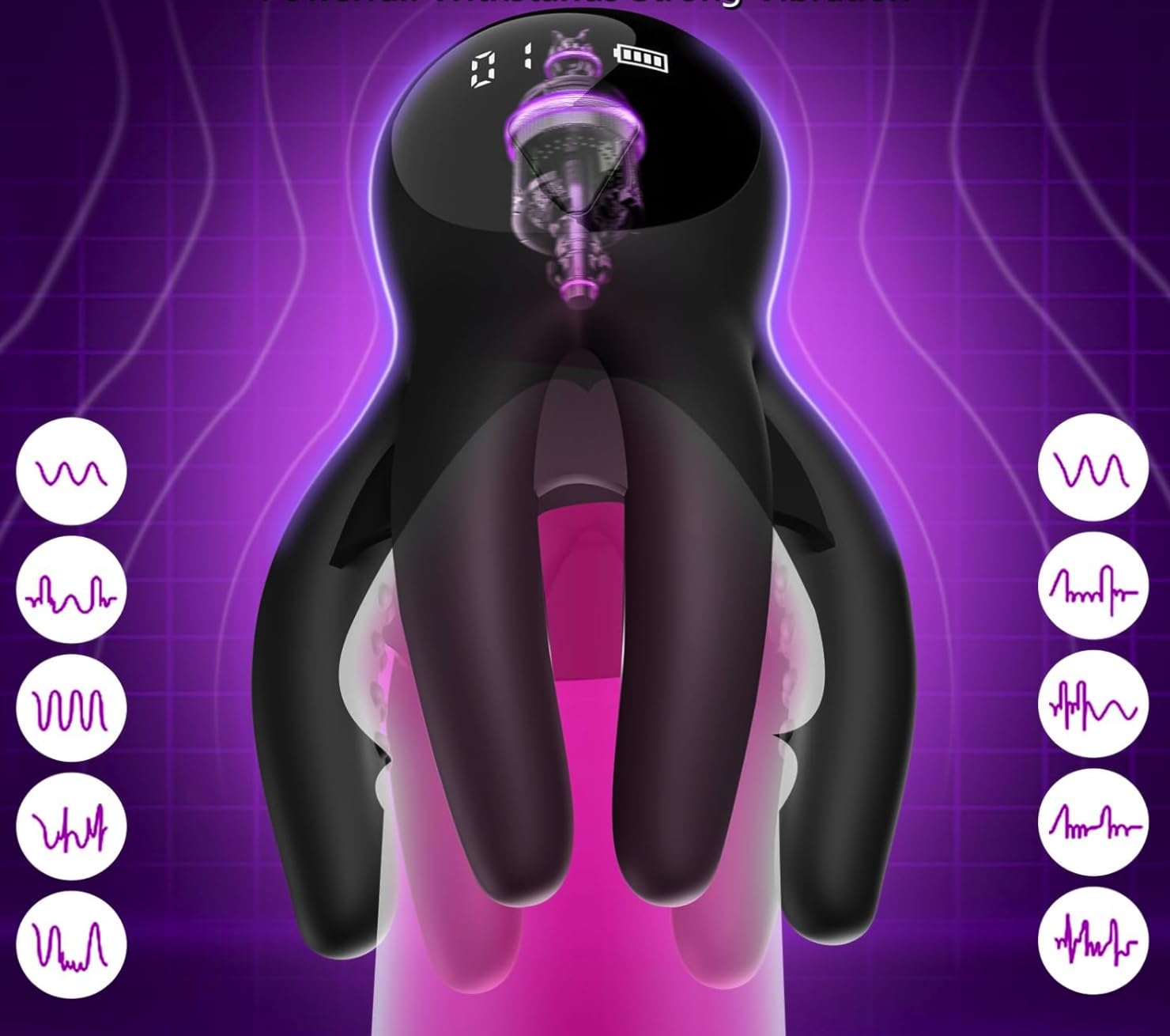 3 in 1 male masturbator 3 in 1 Male Masturbator / Realistic Mouth with Vagina and Anus Imitati main image 1