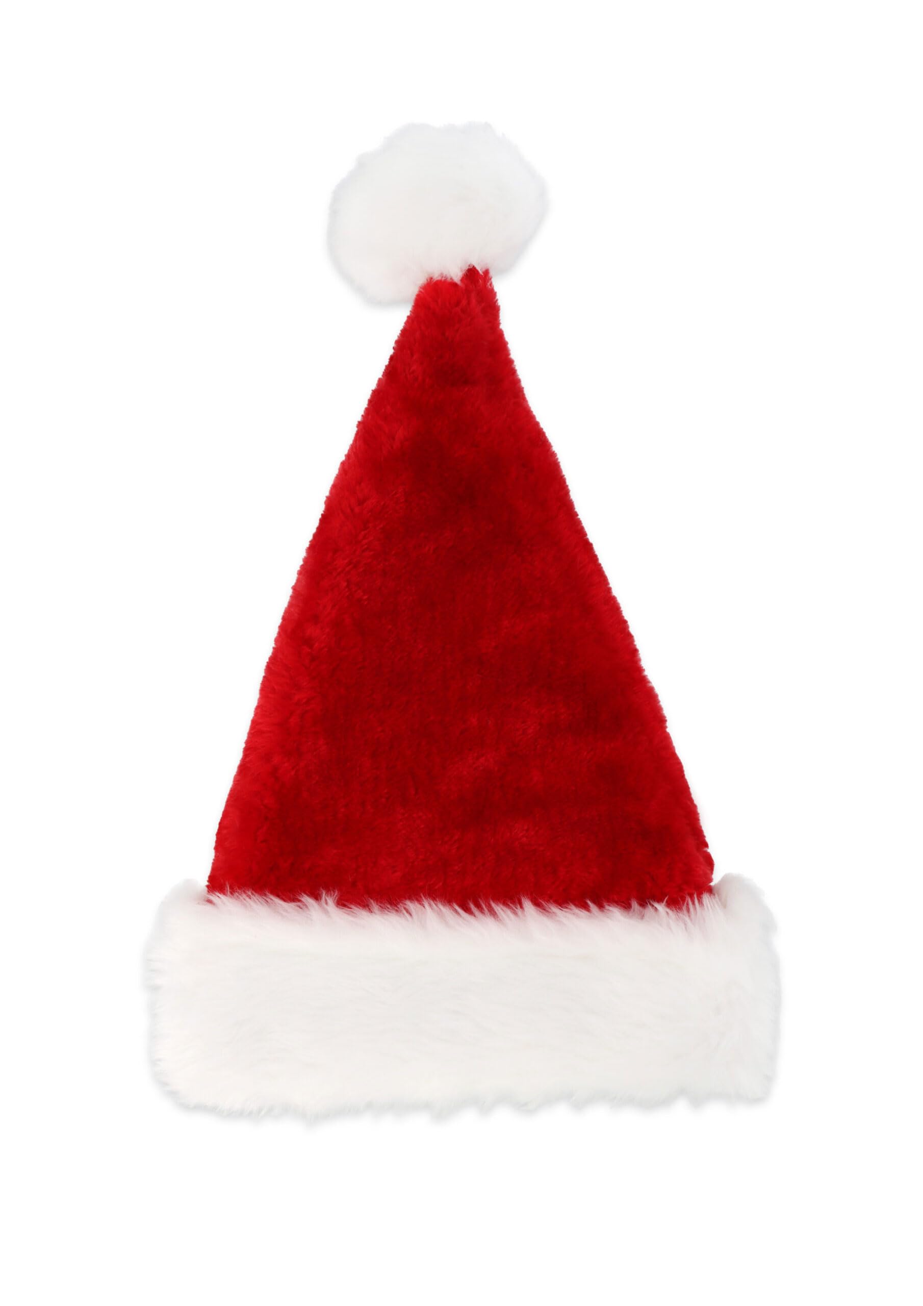 Grunge Wear Adult Santa Hat, Luxury Plush Christmas Hat for Men & Women