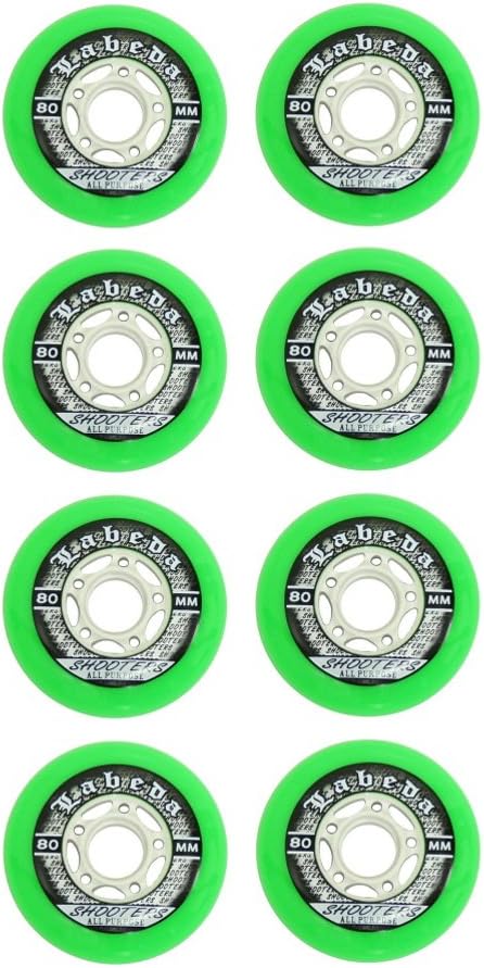 Labeda Shooter Inline Hockey Skate Wheels - 8 Pack - 72MM