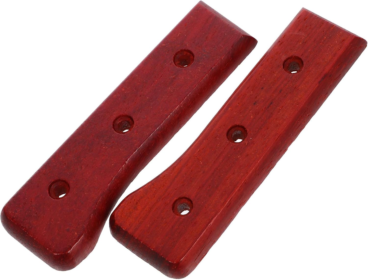 Natural Wood Kitchen Knife Handle Replacement Set Polished Surface Non-Slip Grip Accessories for Cutter