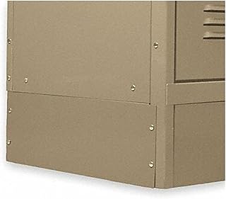 GRAINGER APPROVED Locker End Base, D 12 in, H 6 in, Tan