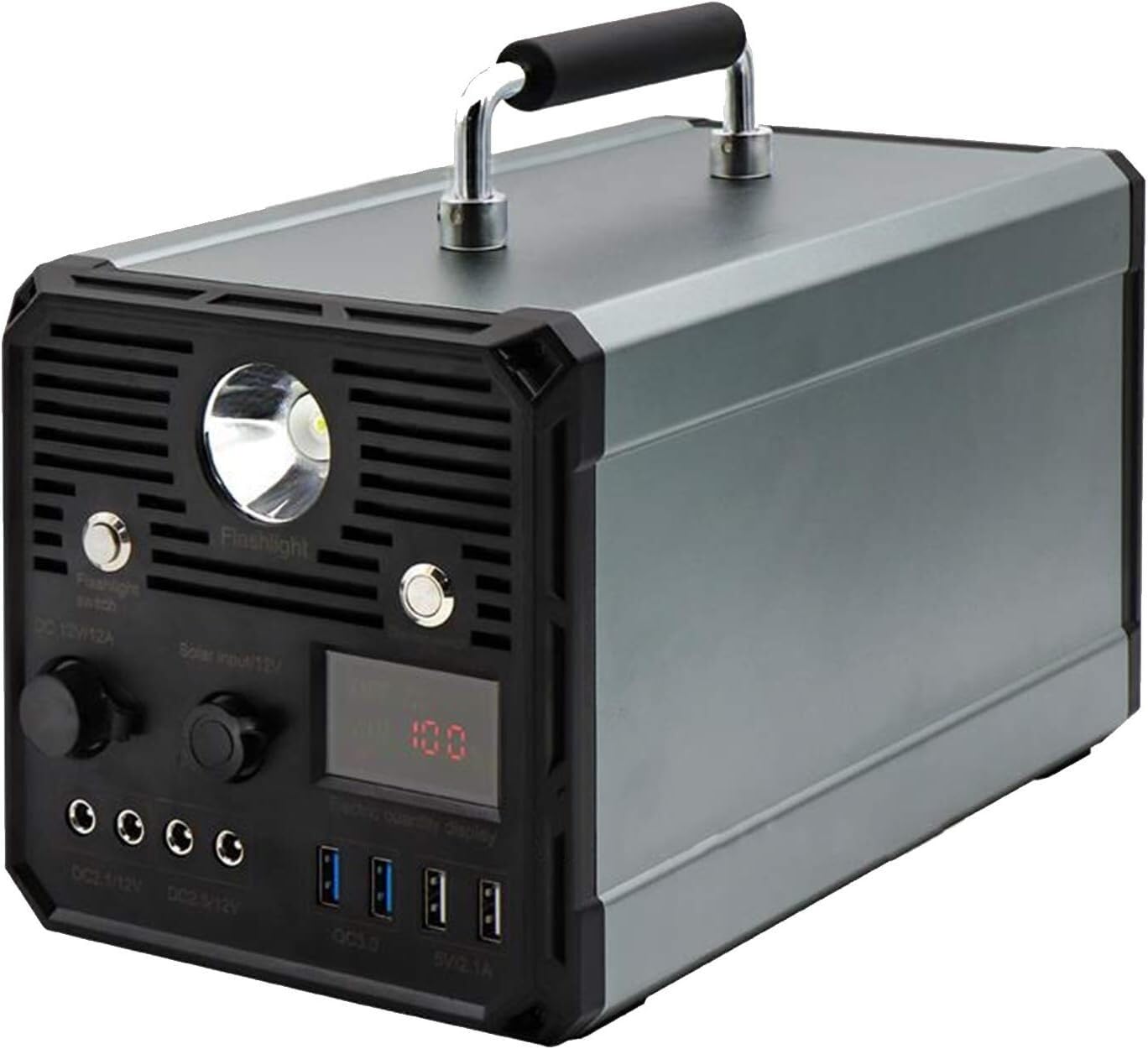 VEMMIO Portable Power Station 1000W Solar Generator 100Ah Lithium Battery Pack Solar Panel 4 Usb Ports 4 Dc Ports Large capacity