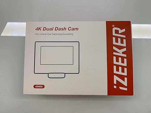 Miniatura 10 de iZEEKER Cámara de tablero 4K frontal y trasera, pantalla táctil IPS de 3 pulgadas para automóviles con tarjeta SD gratuita de 32 GB, Wi-Fi