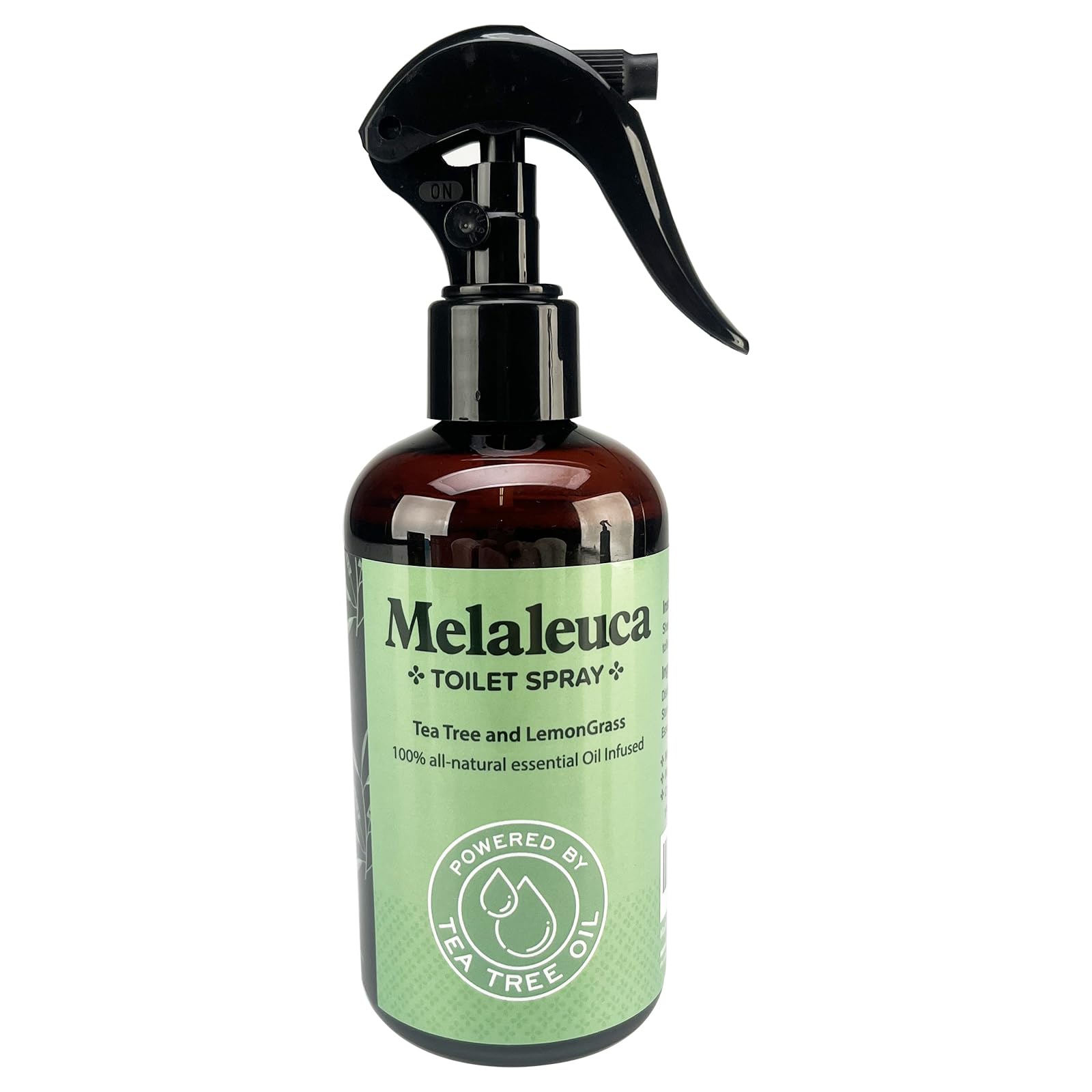 Melaleuca Spray - 100% Natural Tea Tree Oil Toilet Spray – 8 Oz - Natural Bathroom Odor Eliminator & Air Freshener – Pure Tea Tree Essential Oil with