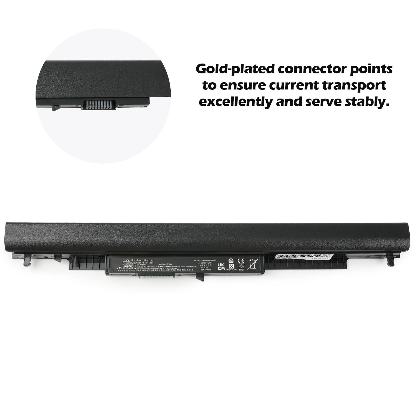 HS03 HS04 2800 mAh Batería para portátil HP 807957-001 807956-001 240 G4 245 G4 246 G4 250 G4 255 G4 256 G4 Pavilion 14 15 Batería para portátil, HSTNN-LB6V HSTNN-LB6U TPN-I119 TPN-I120