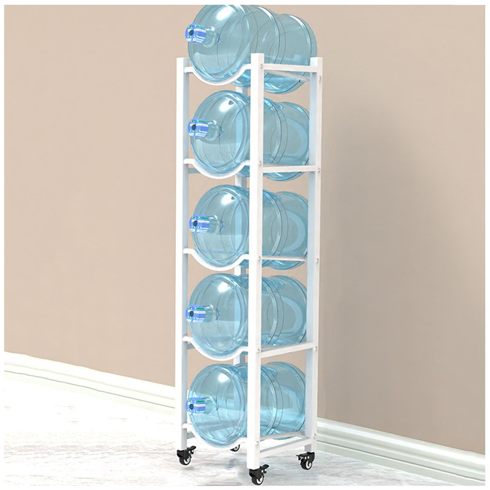 Estante para Botellas de Agua Resistente con Ruedas: un Estante portátil para Botellas de Agua y Enfriador Adecuado para oficinas, gimnasios y restaurantes, para un fácil Acceso al Agua pota