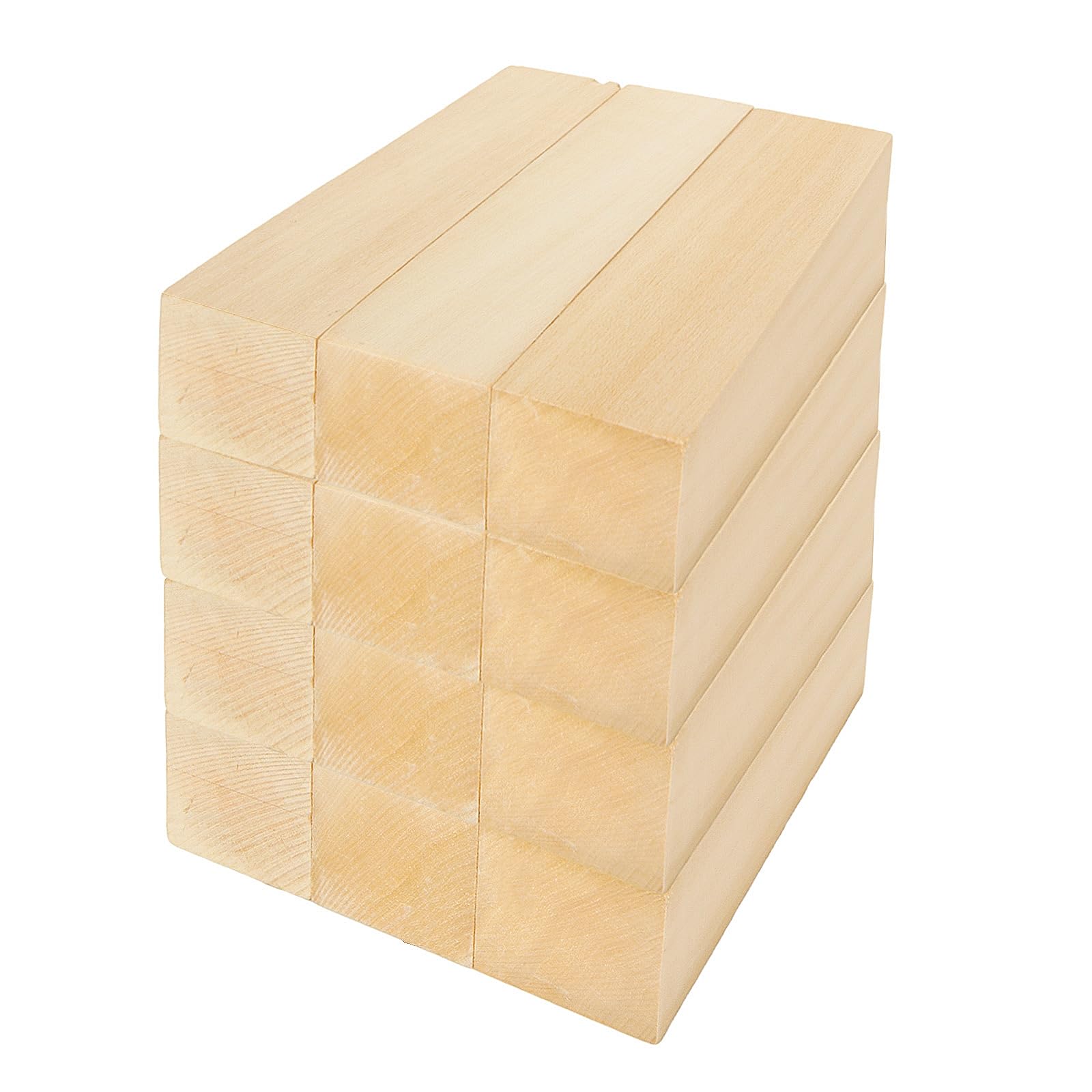 Basswood Carving Blocks - 12 Pack for Crafts & Whittling -1