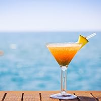Vista 7 de 6 vasos de Martini acrílicos, vasos de Martini de plástico de 7 onzas, hechos de plástico inastillable, irrompibles y perfectos para piscina, al