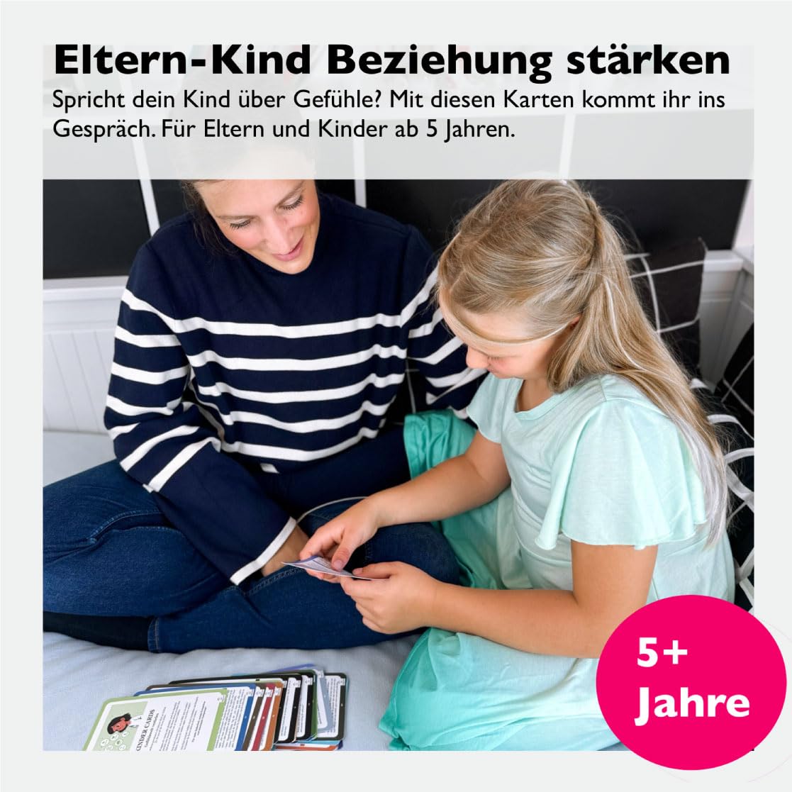 HappyFam® Emotionskarten: Kinder-Entwicklungs-Komplettset | Pädagogisch wertvoll für hochsensible Kinder | Bedürfniskarten und Gefühlskarten für Kinder | Selbstregulation Kinder
