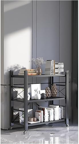 Estantes plegables sin instalación Estantes para el hogar Estantes de múltiples capas Balcón Almacenamiento Exhibición Estante de almacenamiento