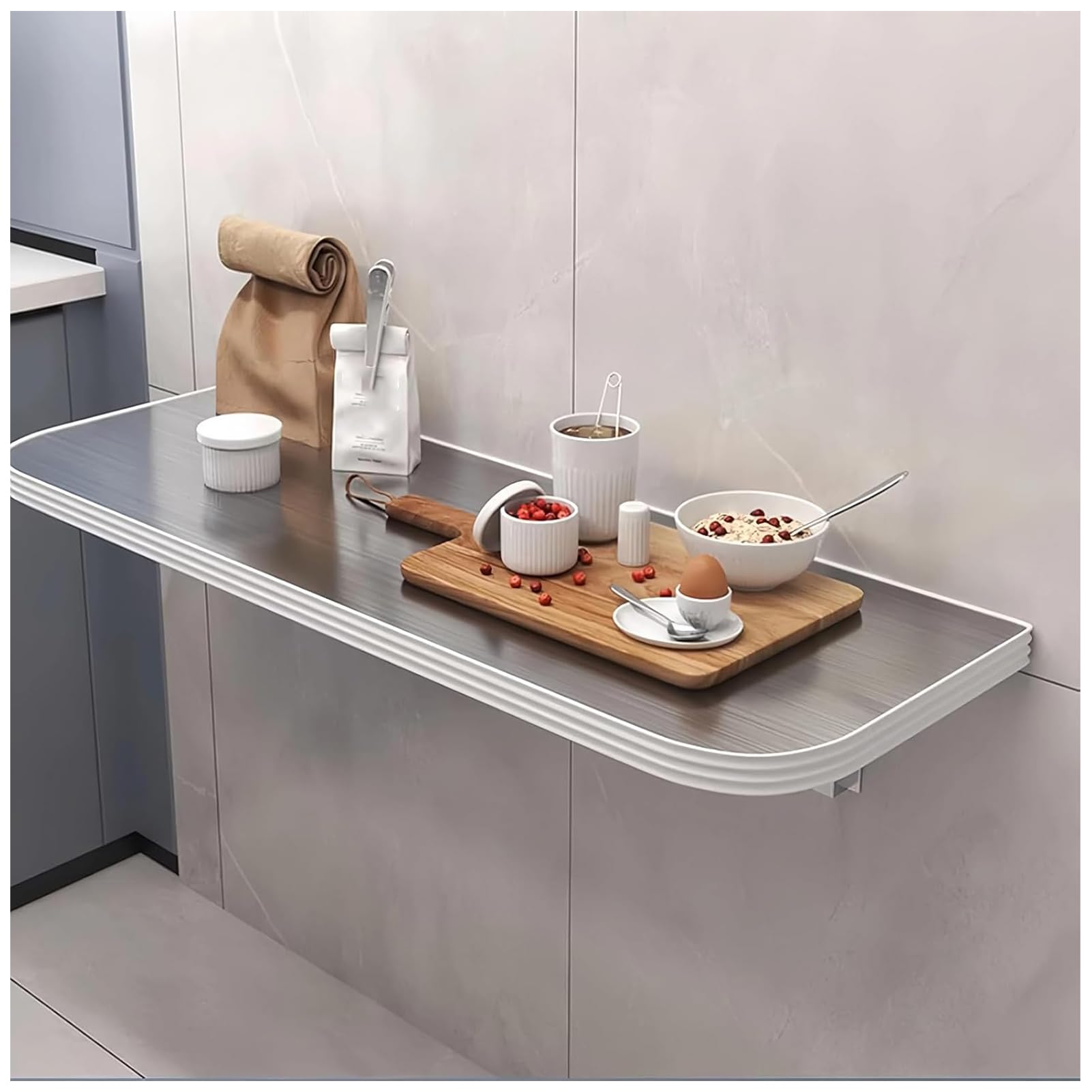 Étagère murale pliante pour buanderie et cuisine table d'appoint suspendue en inox
