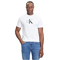 Calvin Klein Uomo T-Shirt Maniche Corte Center Monogram Classic in Cotone